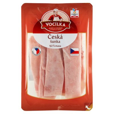 Obrázek VOCÍLKA Česká šunka 92% masa 100g