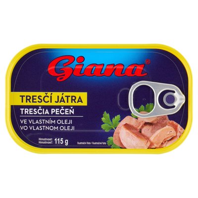 Obrázek Giana Tresčí játra ve vlastním oleji 115g