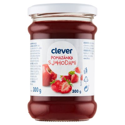 Obrázek clever Pomazánka s jahodami 300g