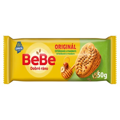 Obrázek Opavia Sušenky Bebe Dobré Ráno Oříškové S Medem 50g