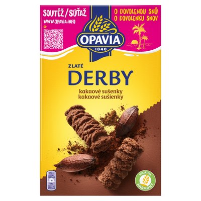 Obrázek Opavia sušenky Zlaté Derby kakaové 220g