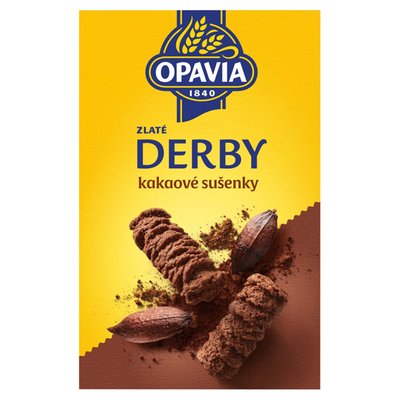 Obrázek Opavia Sušenky Zlaté Derby Kakaové 220g
