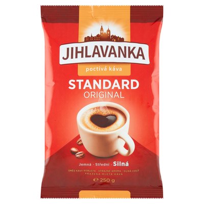 Obrázek Jihlavanka Standard original pražená mletá káva 250g