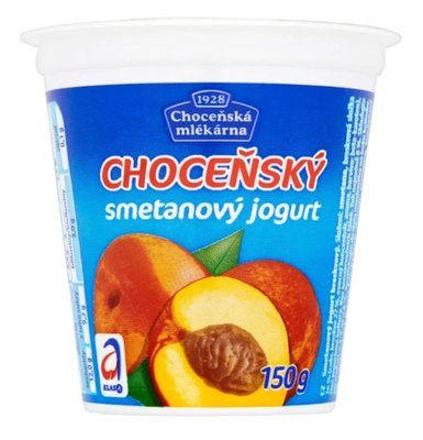 Obrázek Choceňská Mlékárna Choceňský smetanový jogurt broskvový 150 g