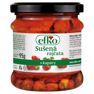 Obrázek efko Sušená rajčata s kapary 175g