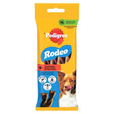 Obrázek Pedigree Rodeo Hovězí příchuť 4 ks 70g