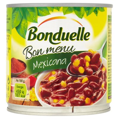 Obrázek Bonduelle Bon Menu Mexicana červené fazole s kukuřicí v chilli omáčce 430g