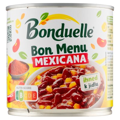 Obrázek Bonduelle Bon Menu Mexicana červené fazole s kukuřicí v pikantní omáčce 430g
