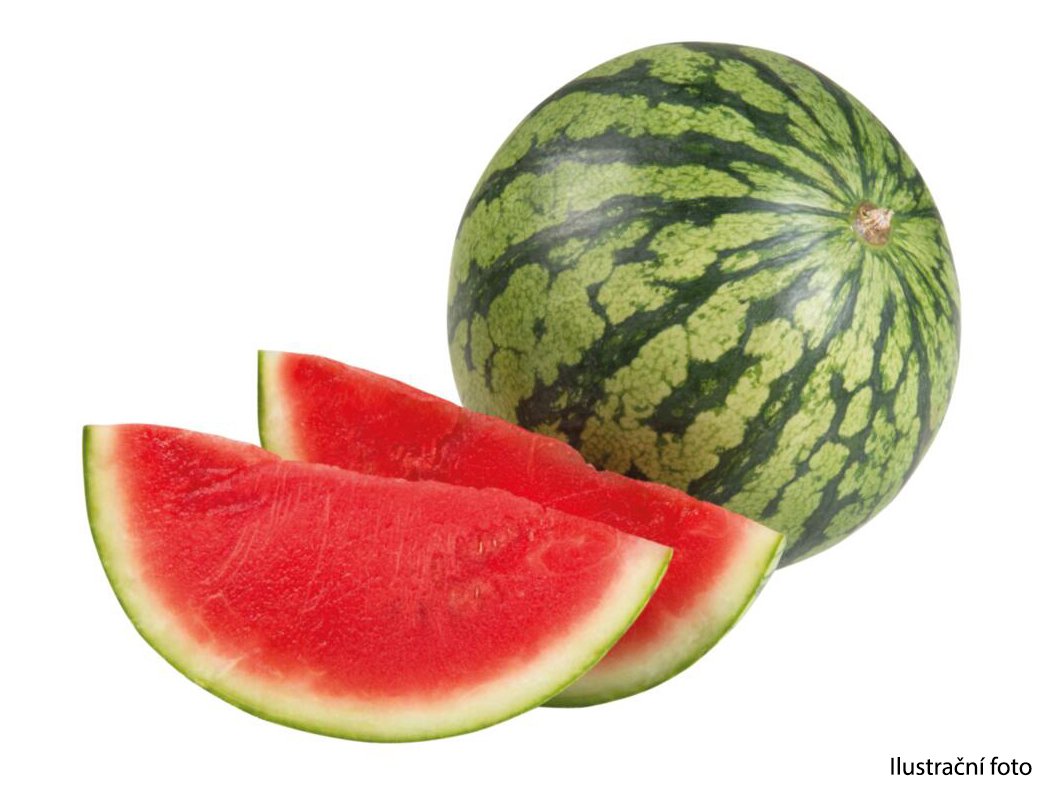Meloun vodní se sníženým obsahem semen krájený