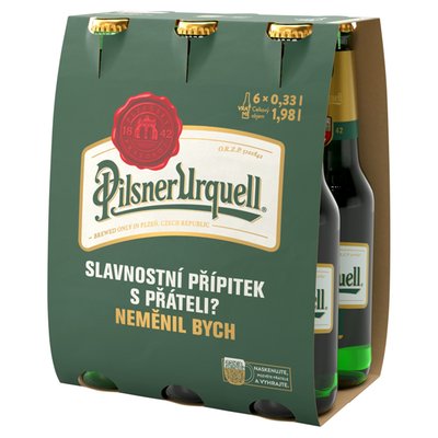 Obrázek Pilsner Urquell Pivo ležák světlý 6 x 0,33l (1,98l)