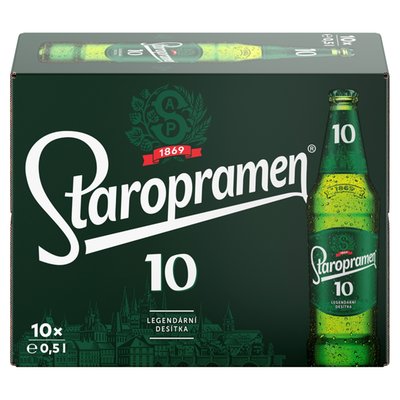 Obrázek Staropramen 10 pivo výčepní světlé 10 x 0,5l
