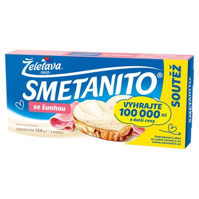 Obrázek Smetanito Se šunkou 3 ks 150g