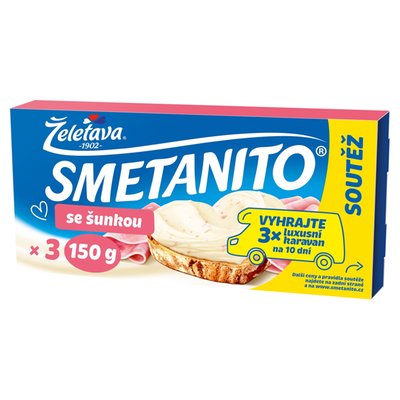 Obrázek Smetanito Se šunkou 3 ks 150g
