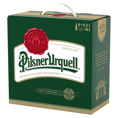 Obrázek Pilsner Urquell Pivo ležák světlý 8 x 0,5l (4l)