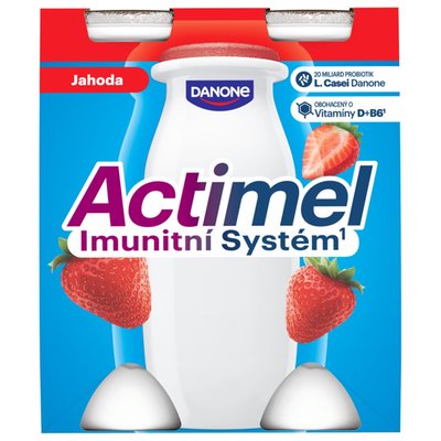 Obrázek ACTIMEL Jahoda 4x100g