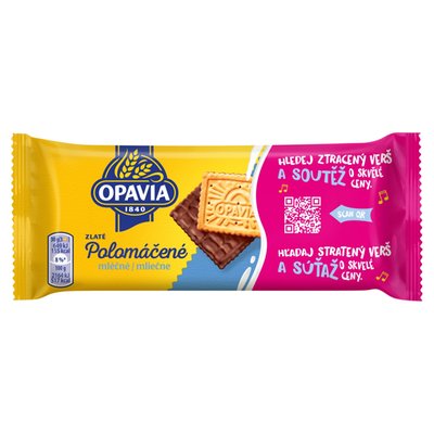 Obrázek Opavia sušenky Zlaté Polomáčené mléčné 100g