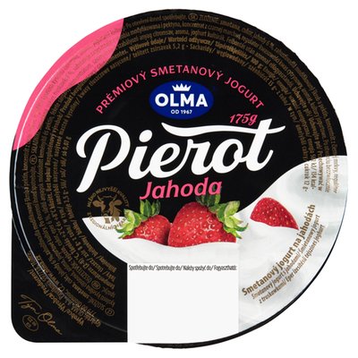 Obrázek Olma Pierot Smetanový jogurt na jahodách 175g