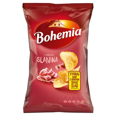 Obrázek Bohemia Chips s příchutí slanina 130g