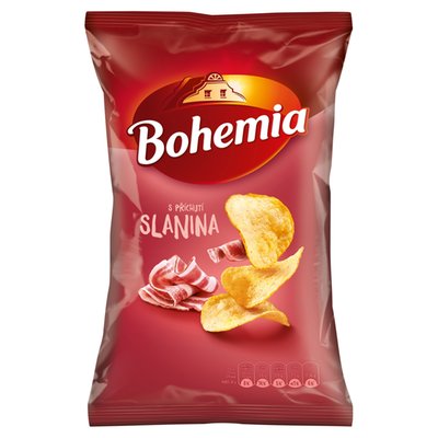 Obrázek Bohemia Chips s příchutí slanina 130g