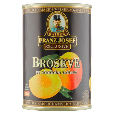 Obrázek Franz Josef Kaiser Exclusive Broskve ve sladkém nálevu 410g