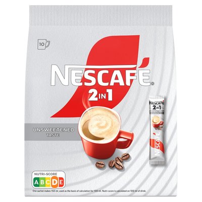 Obrázek NESCAFÉ 2in1, instantní káva, 10 sáčků x 8g (80g)