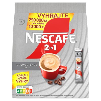 Obrázek NESCAFÉ 2in1, instantní káva, 10 sáčků x 8g (80g)