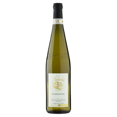Obrázek Habánské Sklepy Chardonnay jakostní víno odrůdové suché bílé 0,75l