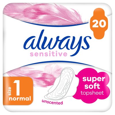 Obrázek Always Ultra Sensitive Normal Plus Vložky S Křidélky (Velikost 1) 20 ks