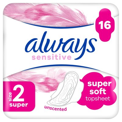 Obrázek Always Ultra Sensitive Super Vložky S Křidélky (Velikost 1) 16 ks