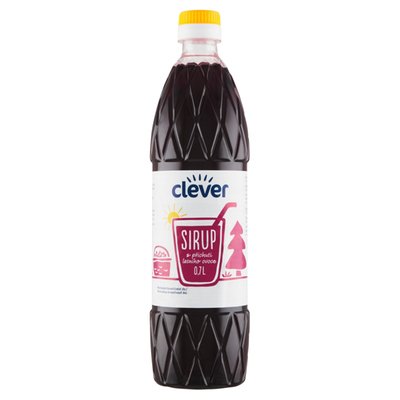 Obrázek clever Sirup s příchutí lesního ovoce 0,7l