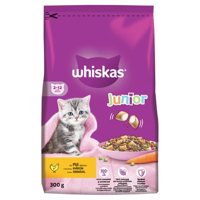 Obrázek Whiskas Junior s lahodným kuřecím 300g