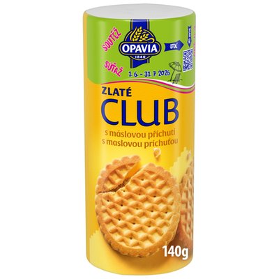 Obrázek Opavia sušenky Zlaté Club s máslovou příchutí 140g