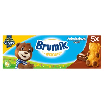 Obrázek Opavia Brumík balení, čokoládová náplň jemné pečivo 150g