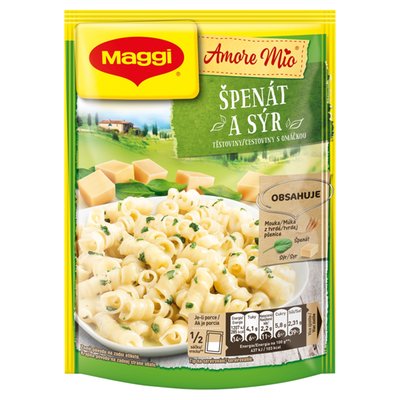 Obrázek MAGGI Amore Mio Špenát a sýr těstoviny s omáčkou sáček 152g