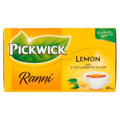 Obrázek Pickwick Ranní černý čaj aromatizovaný s citronovým oplodím 20 x 1,75g (35g)