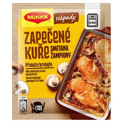 Obrázek MAGGI NÁPADY Zapečené kuře se žampiony a smetanou 30g