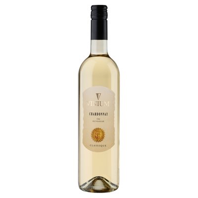 Obrázek Vinium Classique Chardonnay víno bílé polosuché 0,75l