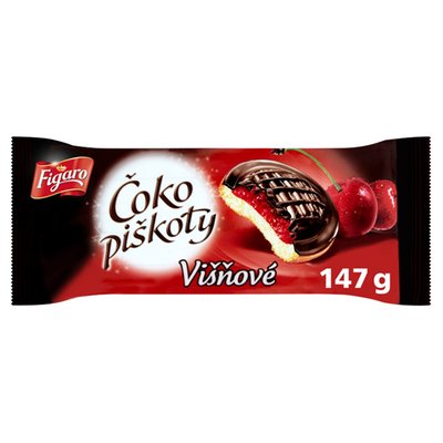 Obrázek Figaro Čoko Piškoty Višňové Polomáčené 147g