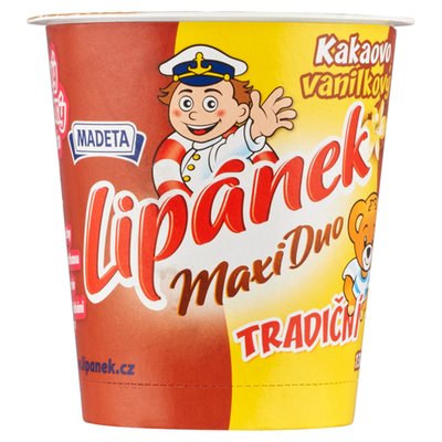 Obrázek Madeta Lipánek Tradiční maxi duo kakaovo vanilkový 130g