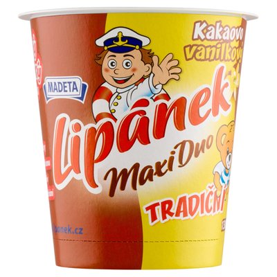 Obrázek Madeta Lipánek Tradiční maxi duo kakaovo vanilkový 130g