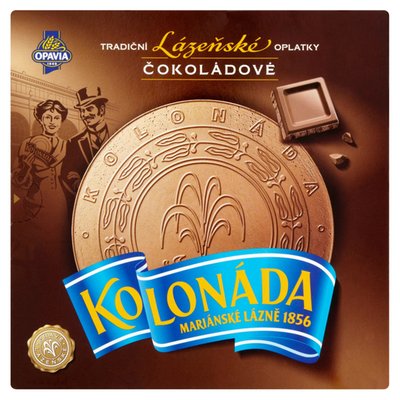 Obrázek Opavia lázeňské oplatky Kolonáda čokoládové 200g