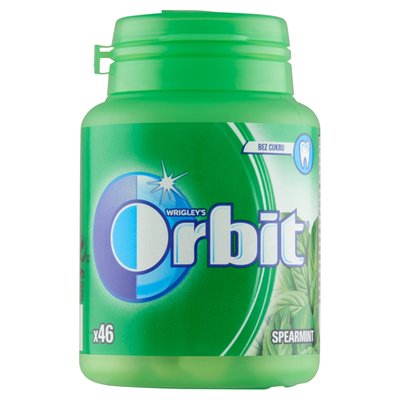 Obrázek Wrigley's Orbit Spearmint žvýkačka bez cukru s mátovou příchutí 46 ks 64g