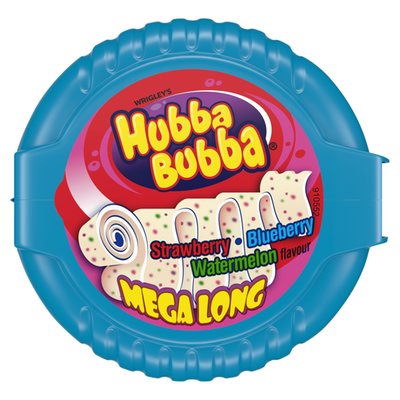Obrázek Hubba Bubba Mega Long žvýkačka s jahodovu, borůvkovou a melounovou příchutí 56g
