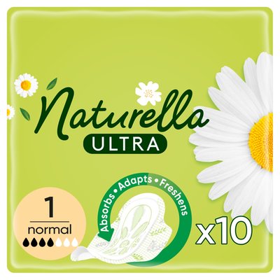 Obrázek Naturella Ultra Normal Velikost 1 Vložky S Křidélky 10 ks