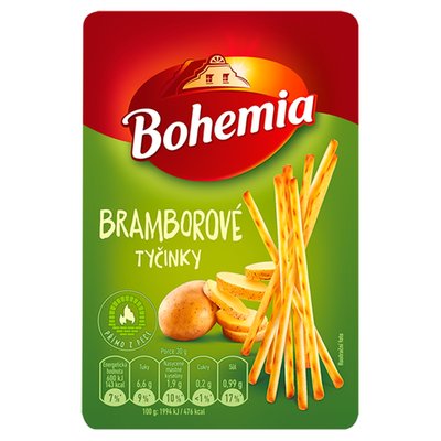 Obrázek BOHEMIA BRAMBOROVE TYCINKY 85G