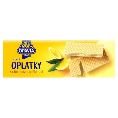 Obrázek Opavia Oplatky Zlaté citronová příchuť 146g