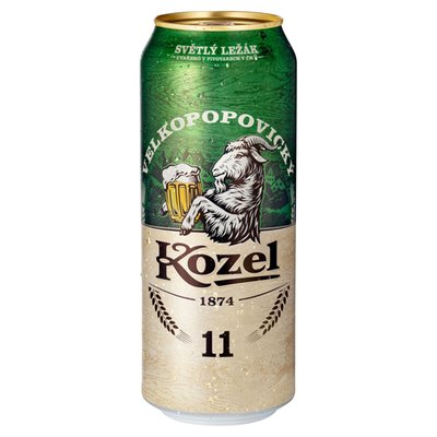 Obrázek Velkopopovický Kozel 11 pivo ležák světlý 500ml