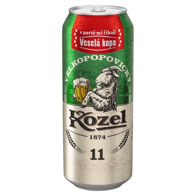 Obrázek Velkopopovický Kozel 11 pivo ležák světlý 500ml