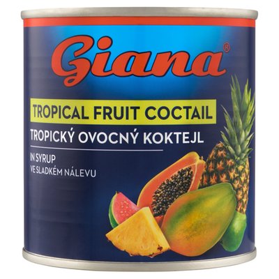 Obrázek Giana Tropický ovocný koktejl ve sladkém nálevu 425g