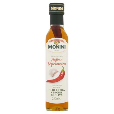 Obrázek Monini Extra panenský olivový olej s příchutí chilli a česneku 250ml